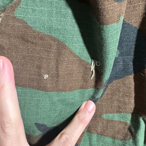 Military Woodland Camouflage Hot Weather Coat Men M Reg Green Rip Stop Pocket - Picture 7 of 13